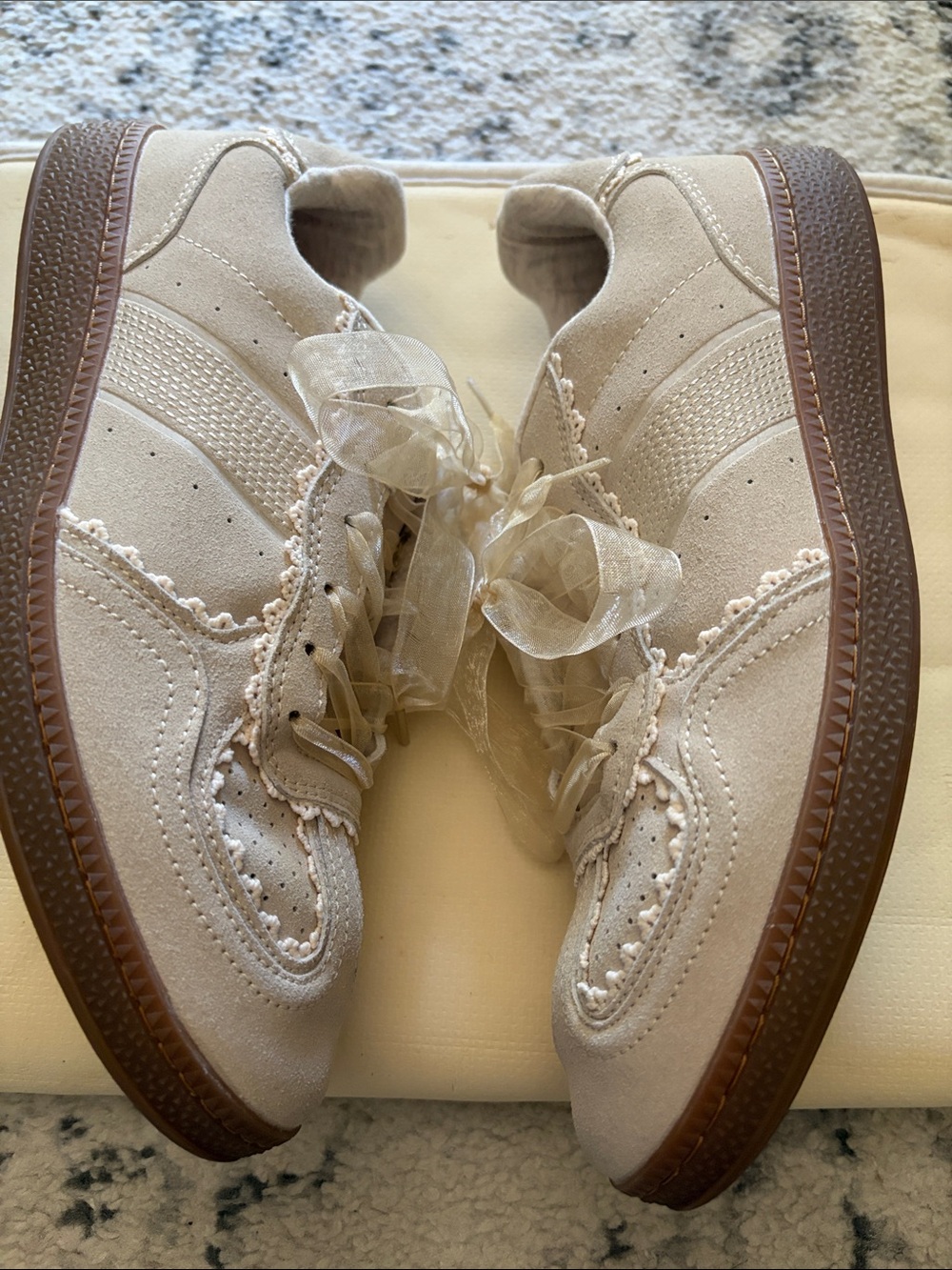 NWOT Sincerely Jules BELINDA Faux Suede Lace-Up Sneakers Women's Size 9M - Picture 4 of 9